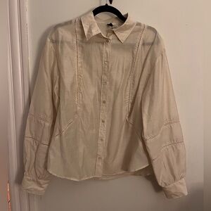 H&M Semi Sheer Oversized Shirt